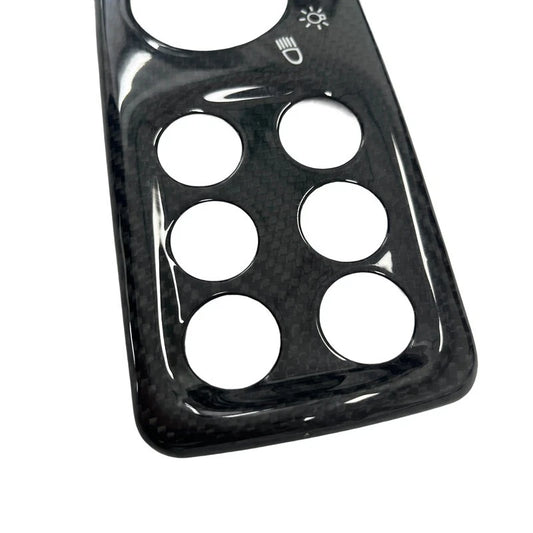 100% Carbon Dashboard Headlight Switch Cover for Maserati GranTurismo GC 2008-19