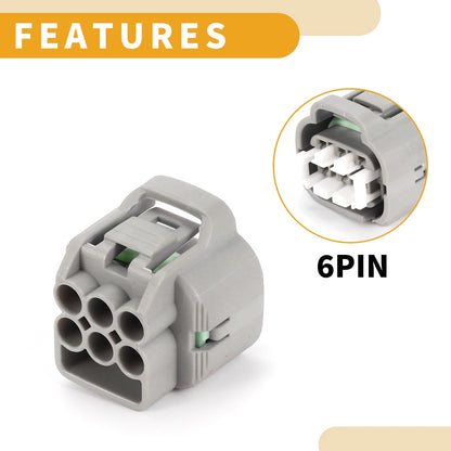 6 Pin Diesel Injection Pressure Sensor Connector Plug for Toyota