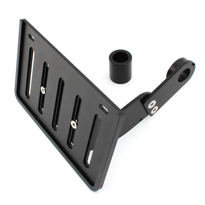 Black Side Mount License Plate Bracket for Harley Softail
