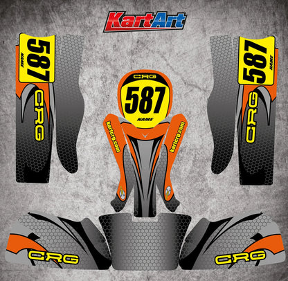 Custom KART ART Sticker Kit for CRG Junior Kart - CREEP STYLE