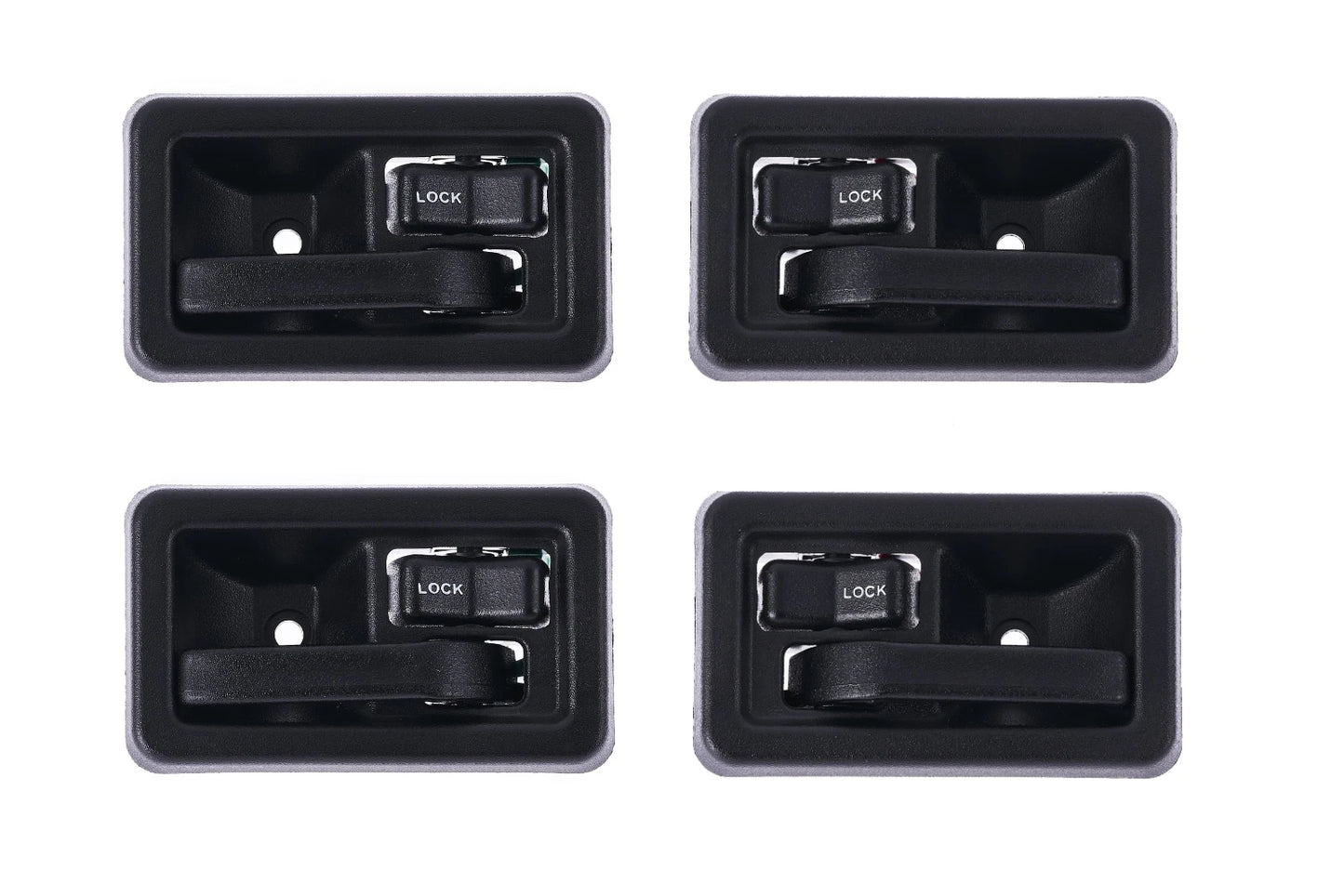 Inner Door Handle 4pcs Textured Black for Jeep Wrangler TJ (1997–2006)