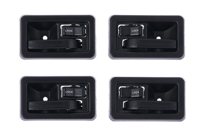 Inner Door Handle 4pcs Textured Black for Jeep Wrangler TJ (1997–2006)