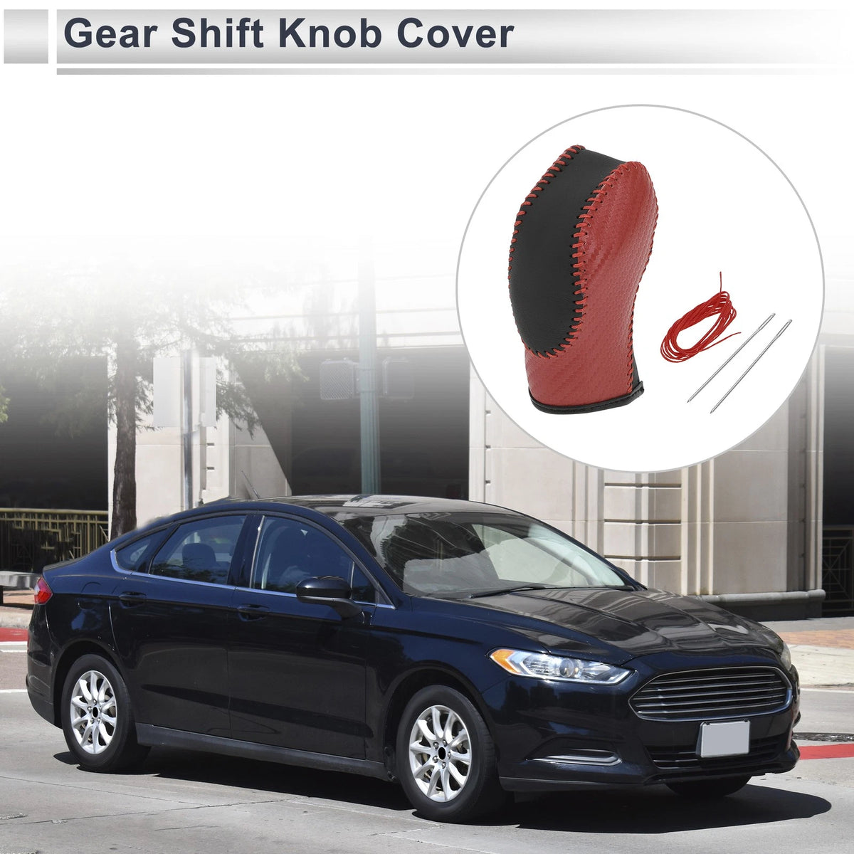 Carbon Fiber Gear Shift Knob Cover for Ford Fusion (2013-2020)