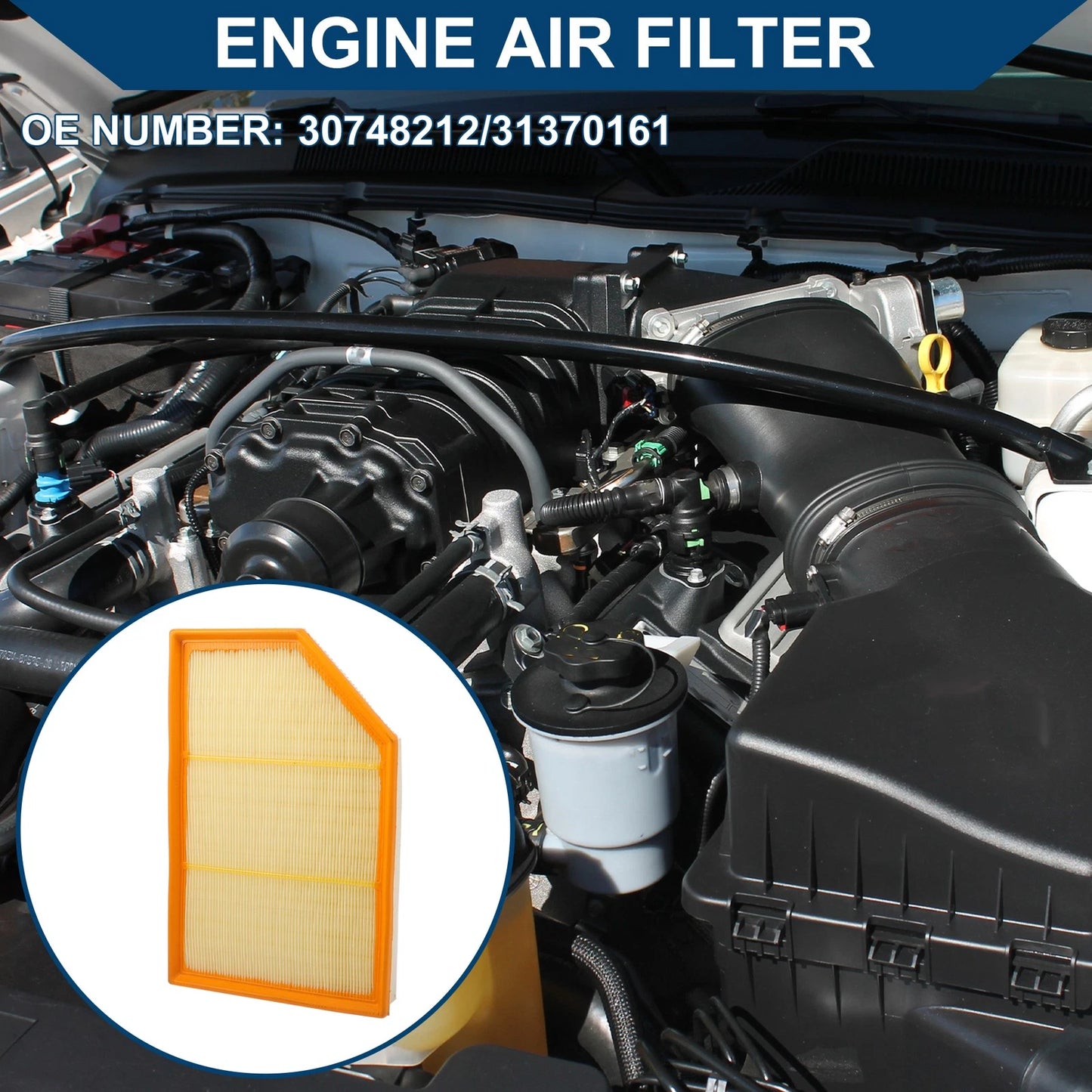 Engine Air Filter for Volvo S60 (2015-2016) L4 2.0L 1 Pcs