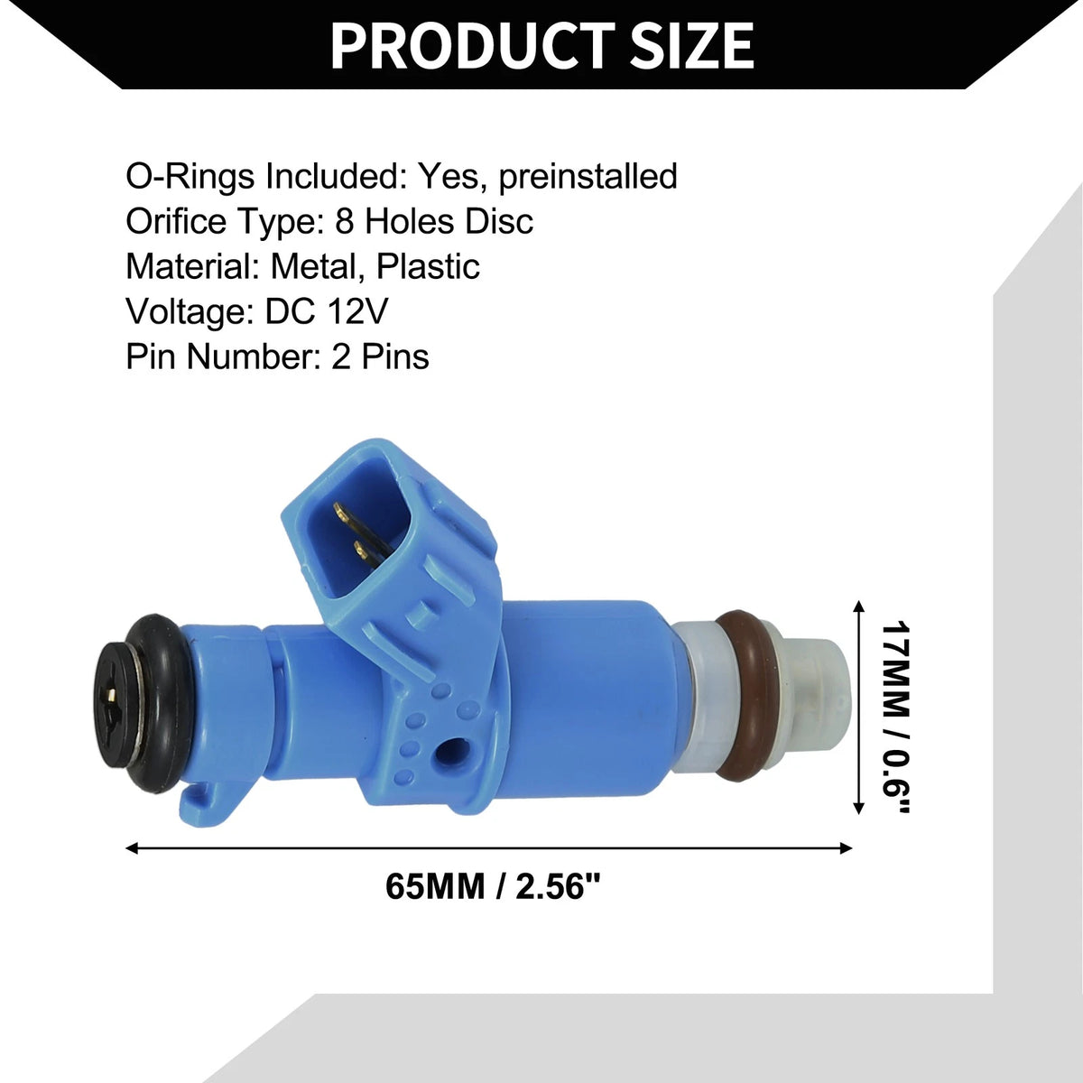 Blue 6 x 3.0L Fuel Injectors for Honda Accord (2003-2007)
