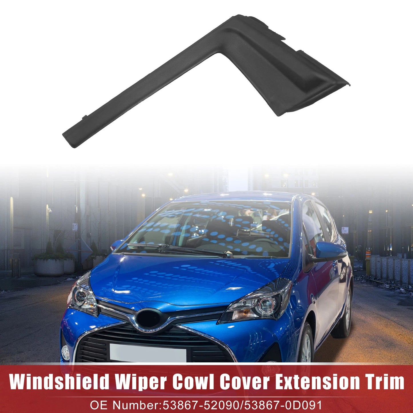 Front Left Windshield Wiper Cowl Panel for Toyota Yaris (2012–2014)