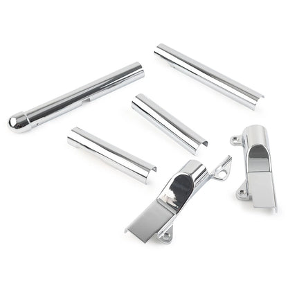 Rear Swingarm Tube Covers for Harley Davidson Softail (2000-2007) Chrome