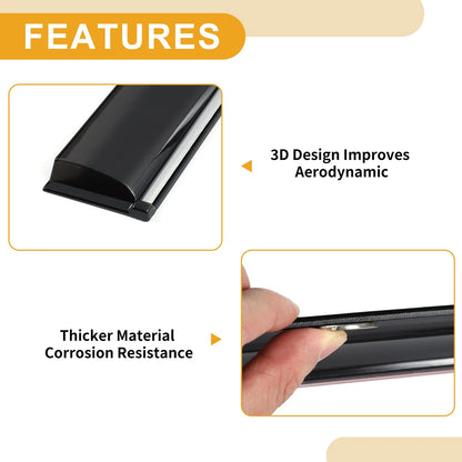 Window Deflectors for Mitsubishi Outlander Sport RVR 2023-2024 Black Set
