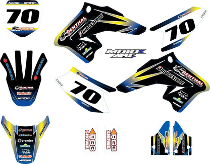 Custom Graphic Kit for Suzuki DRZ 70 (2009-2020) - Sunset Style Stickers