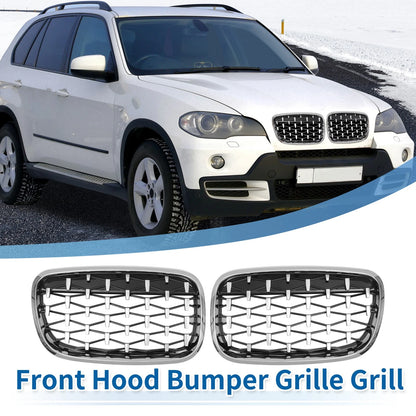 Hood Bumper Grille for BMW X5 X6 (2007-2013)  Grills