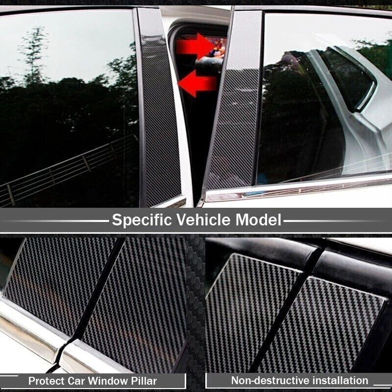 Pillar Posts Window Door Trim Cover Set for Nissan Sentra (2013–2019)