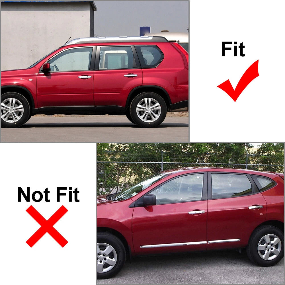 Pillar Post Set Door Window Trim for Nissan X-Trail Rogue (2008-2013)
