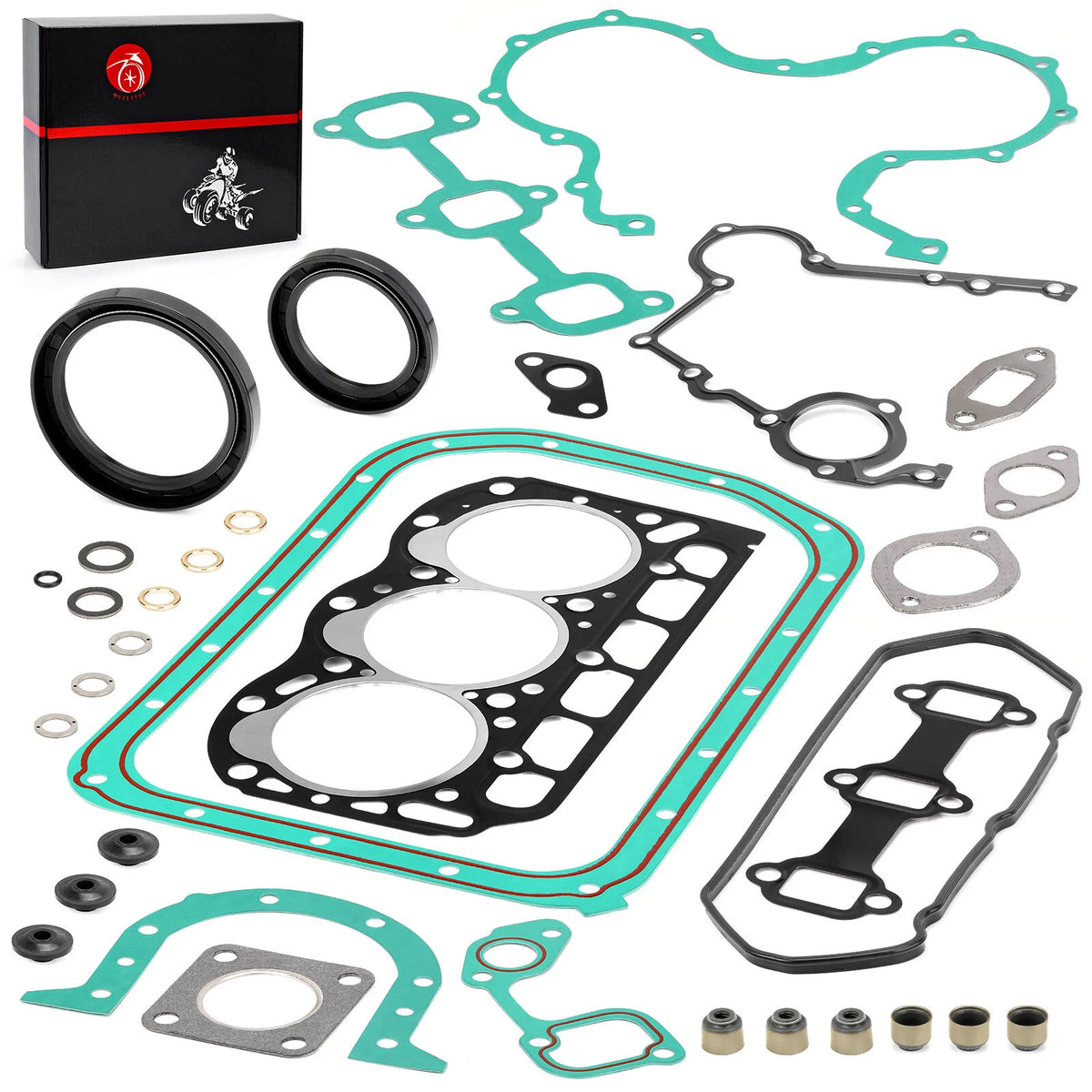 Gaskets Seals Rebuild Kit for Kawasaki Mule 2510 3010 4010 Diesel (2002–2010)