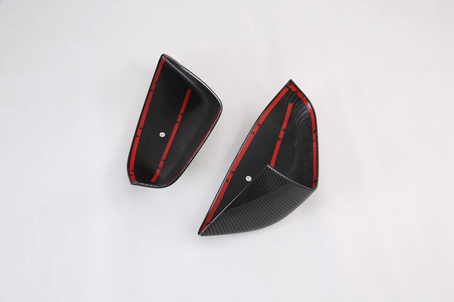 ABS Carbon Fiber Rearview Mirror Lid Cover Trim for Tesla Model S (2013-2022) 2 x
