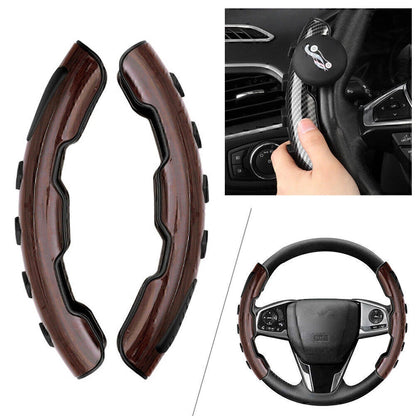 Brown ABS Non-Slip Steering Wheel Covers for Honda Civic Accord CRV