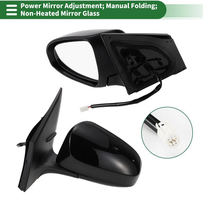 Left Side Door Mirror Glass for Toyota Corolla (Non-Heated) 2003-2008