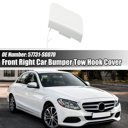 Front Right Tow Hook Cover for Subaru Forester (2014-2018) White