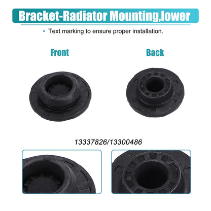 Lower Radiator Bracket with Rubber Cushion Bushing for Chevrolet