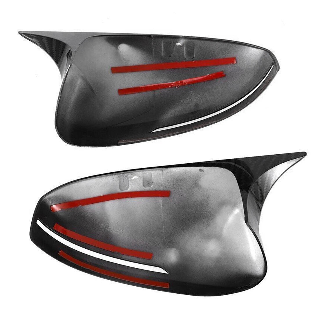 Black OX Horn Rear View Mirror Covers for Kia Optima K5 (2011-2015)