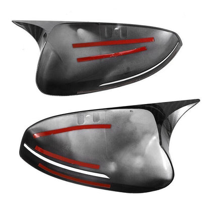 Black OX Horn Rear View Mirror Covers for Kia Optima K5 (2011-2015)