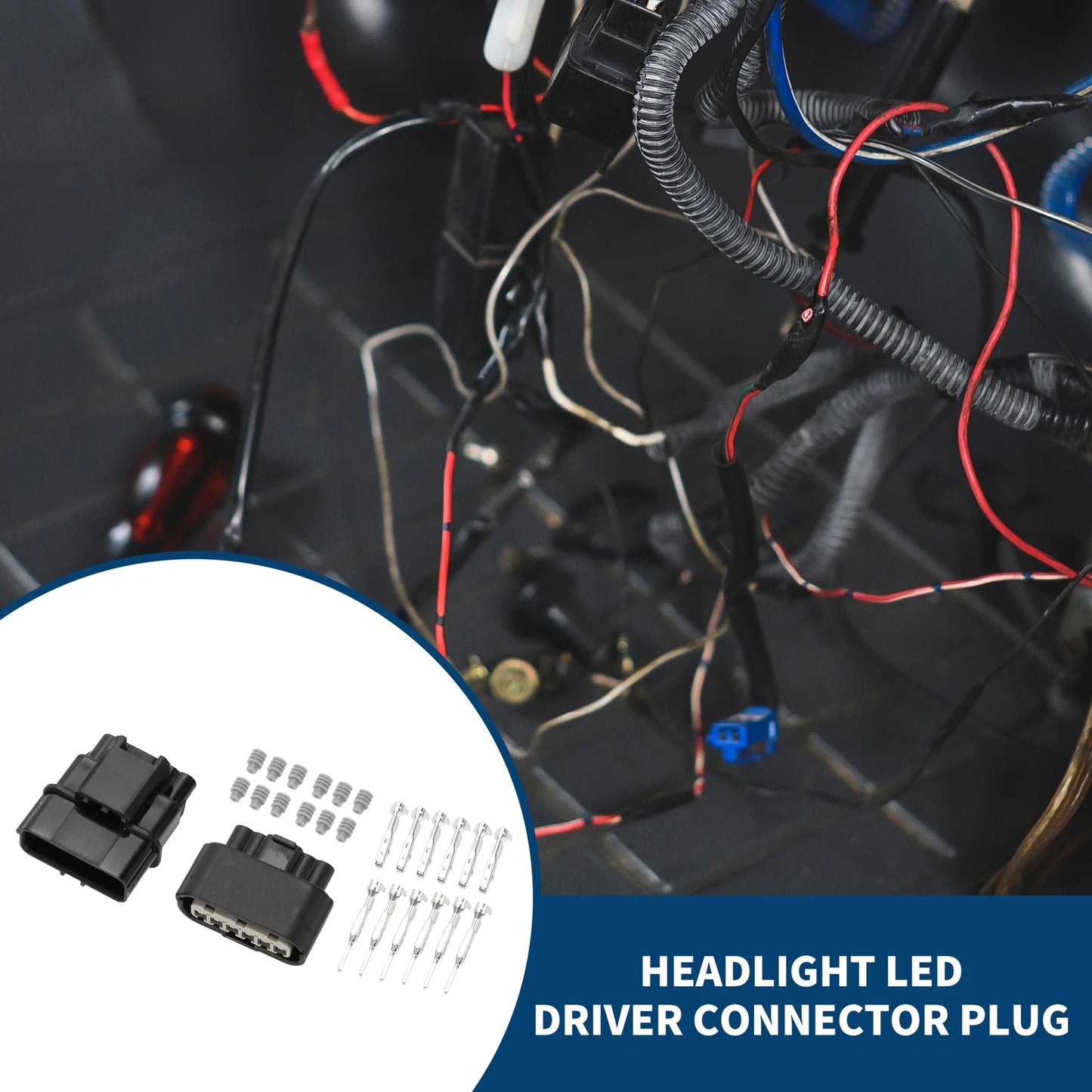 LED Headlight Driver Connector Plug for Honda Accord Spirior (2013-2017)