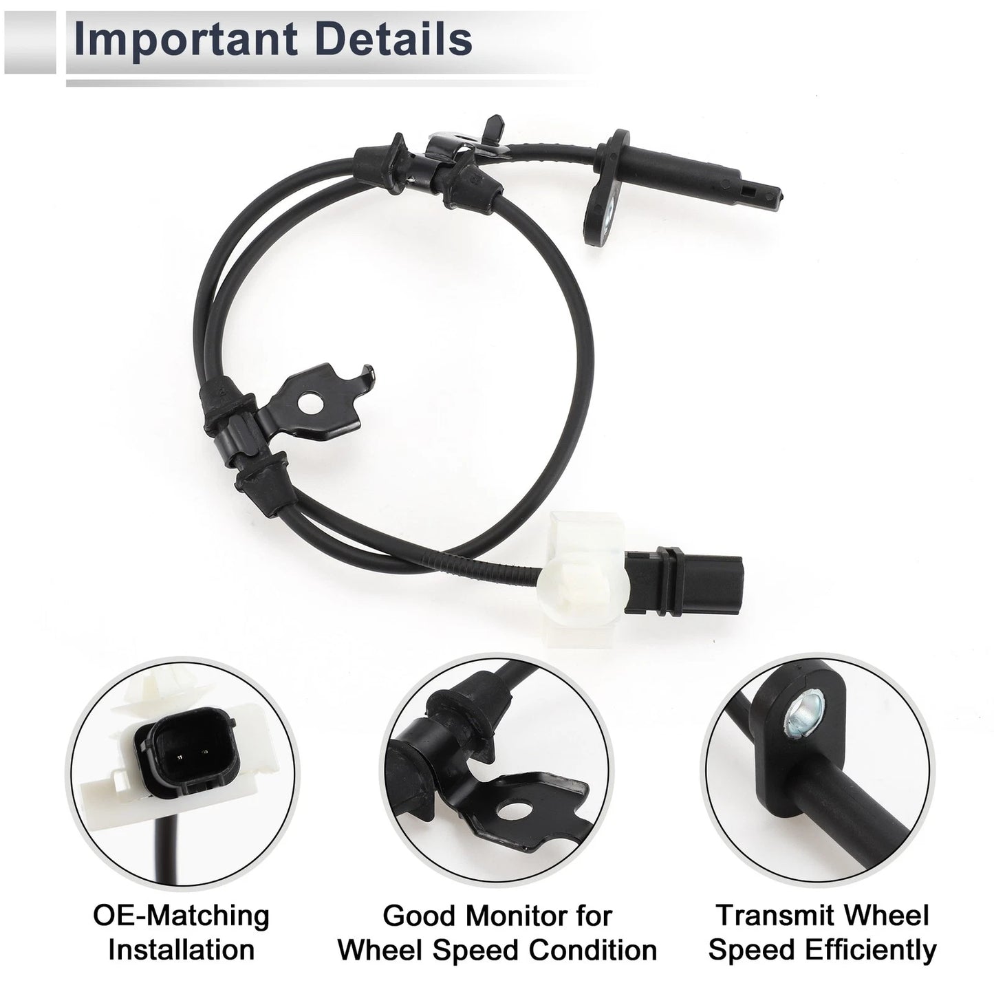 ABS Wheel Speed Sensor for Acura ZDX (2010-2013) Rear Right