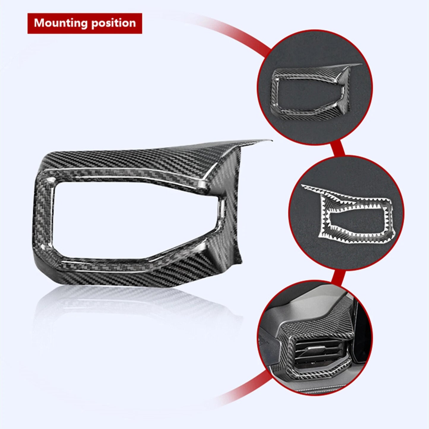 Front Side Air Vent Trim Cover for Ford Mustang GT (2024)