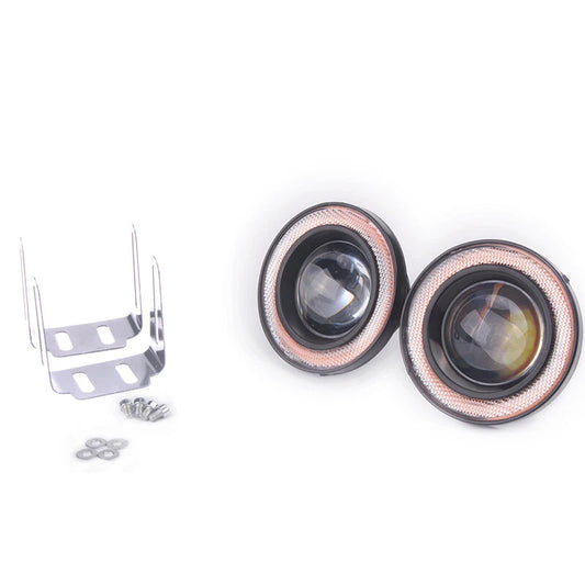 2 x 2.5" LED Fog Lights Round Red COB Angel Eyes Halo for Car Truck (2010-2023)