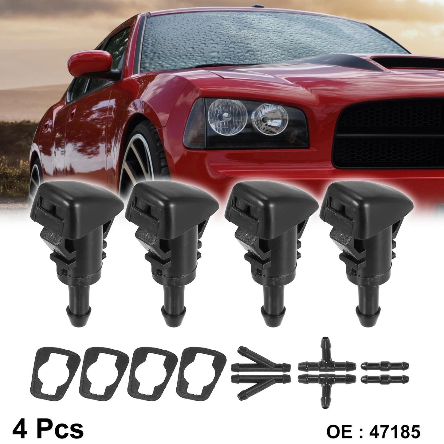 4pcs Windshield Washer Nozzle for Mitsubishi Eclipse (2006-2012)
