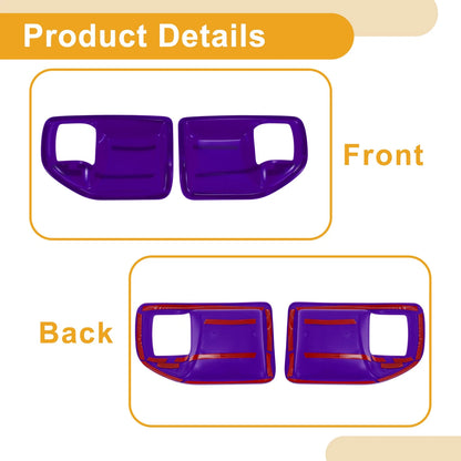 Interior Door Handle Bowl Cover Trim for Jeep Wrangler JK 2011-2017 Purple 2 x