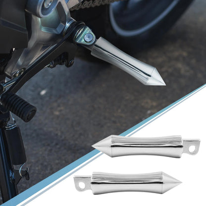 Pair 10.35mm Aluminum Alloy Rearsets Footrest Footpeg for Motorcycle