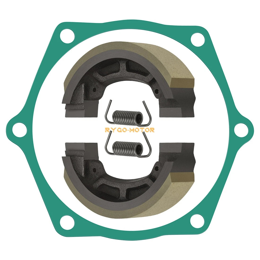 Brake Shoes Kit w/ Springs & Gasket for John Deere 650 & 670 Tractors