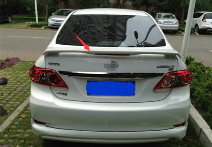 Gloss White Trunk Spoiler Wing for Toyota Corolla 2003-2013 with Brake Light