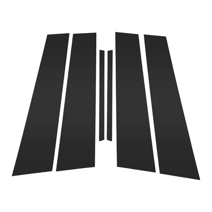 6 Pcs Pillar Window Trim Black for Chevy Malibu (2013-2015)