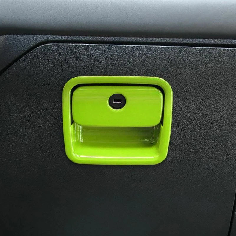 Green Co-Pilot Storage Box Handle Cover for Jeep Wrangler JL (2018-2021)