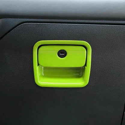 Green Co-Pilot Storage Box Handle Cover for Jeep Wrangler JL (2018-2021)