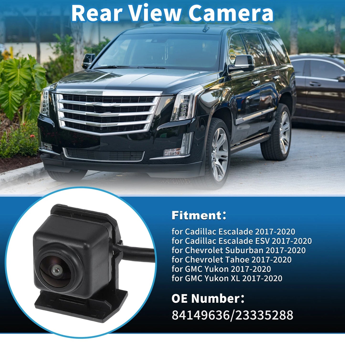 Rear View Camera for Chevrolet Suburban Tahoe / GMC Yukon Escalade (2017-2020)