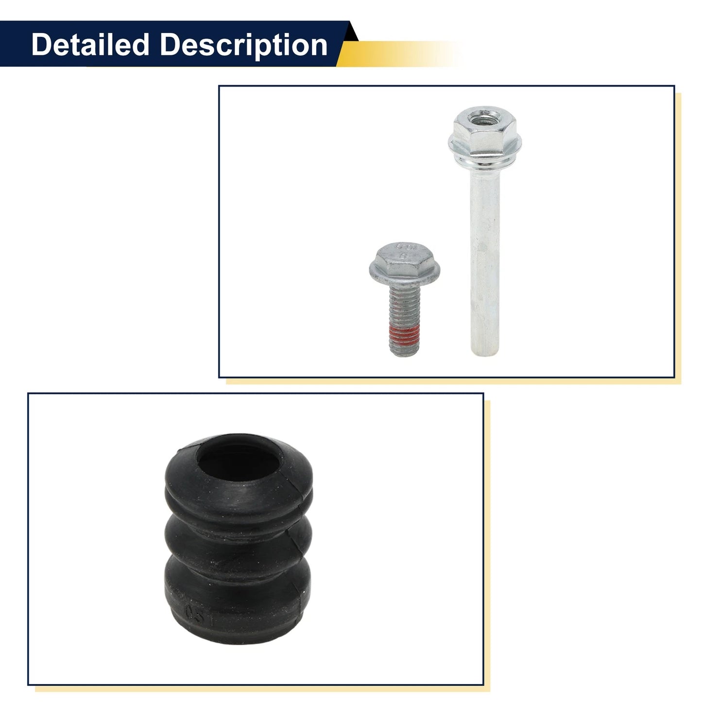 Caliper Slider Pin Guide Kit 2 x for Ford Fiesta ST180 (2008-2017)