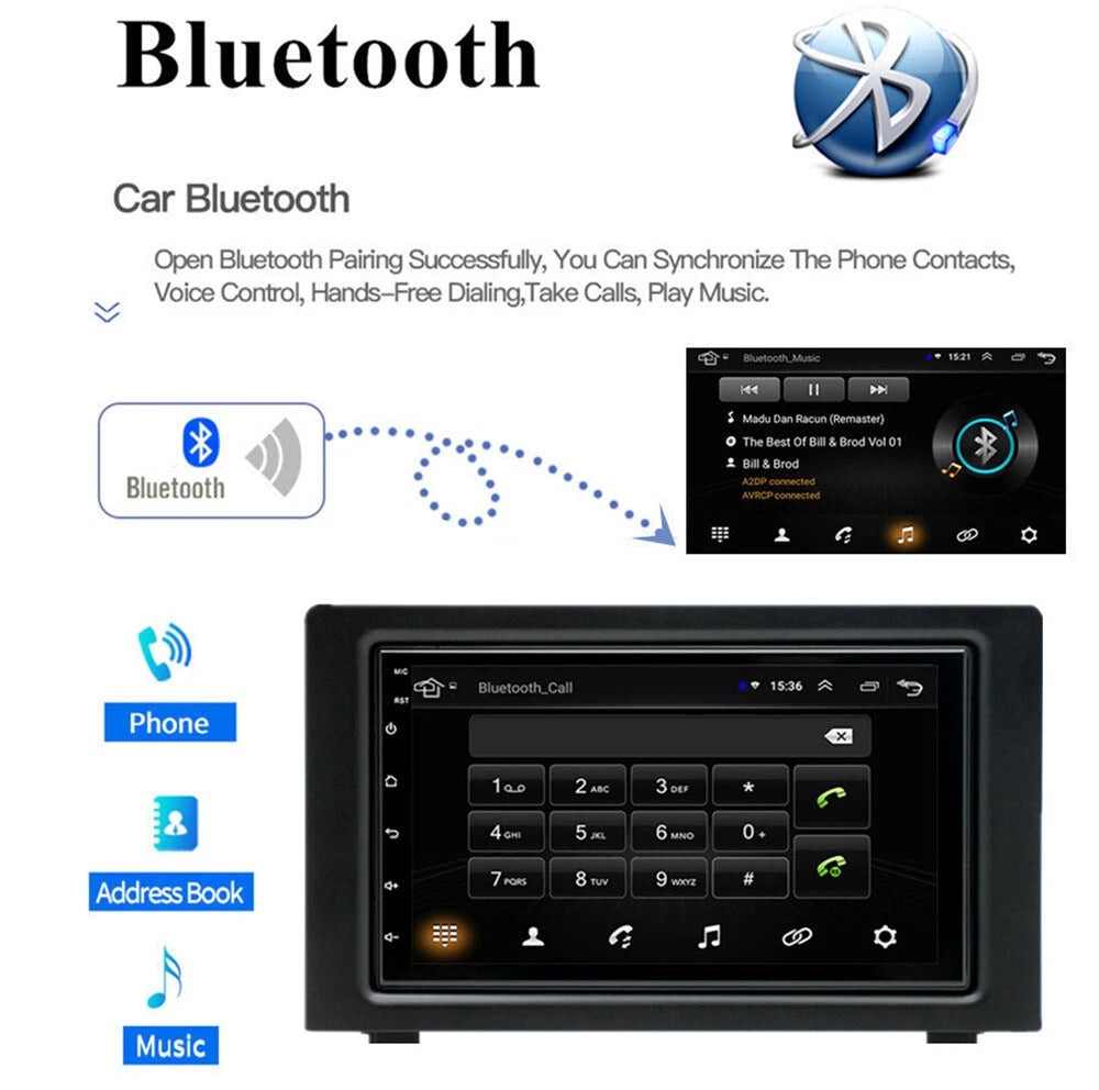 7" Android 12 Radio Stereo GPS Navigation for 2007-2011 SAAB 9-3 93