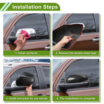 Left Right Side Mirror Cover Caps for Jeep Grand Cherokee (2011-2021)