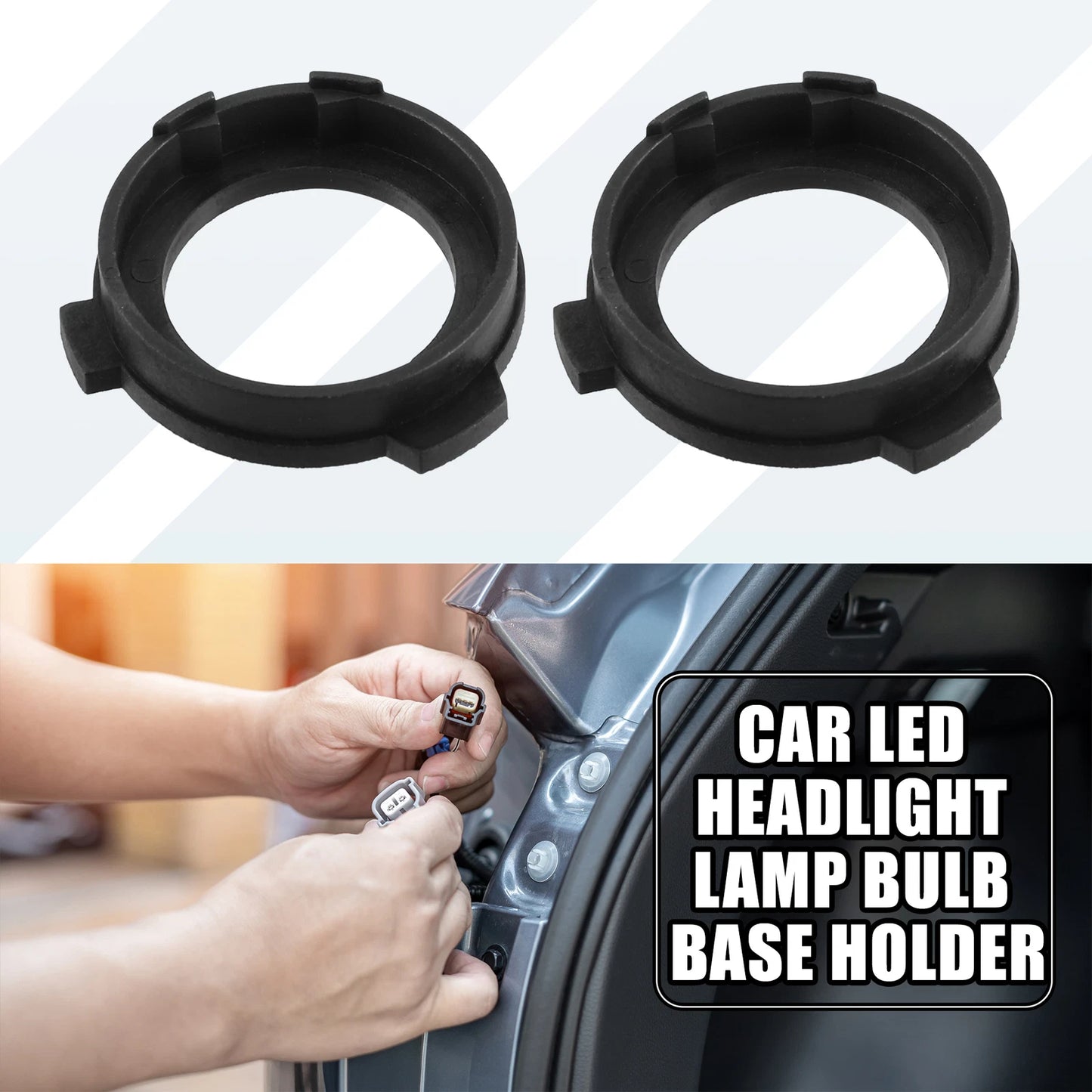 H7 Low Beam LED Headlight Bulb Holder for Ford Fusion (2013-2020) 1 Pair