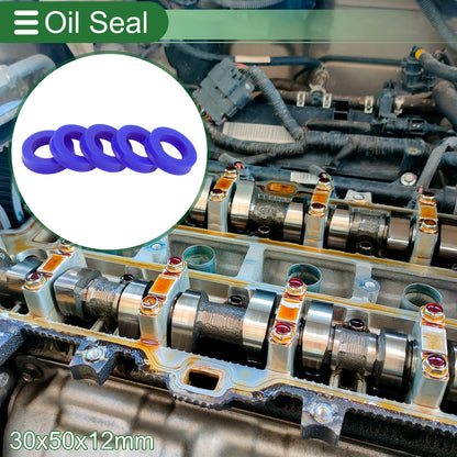 Oil Seal 30x50x12mm TPU Rotary Shaft Seal 5 Pcs for Car