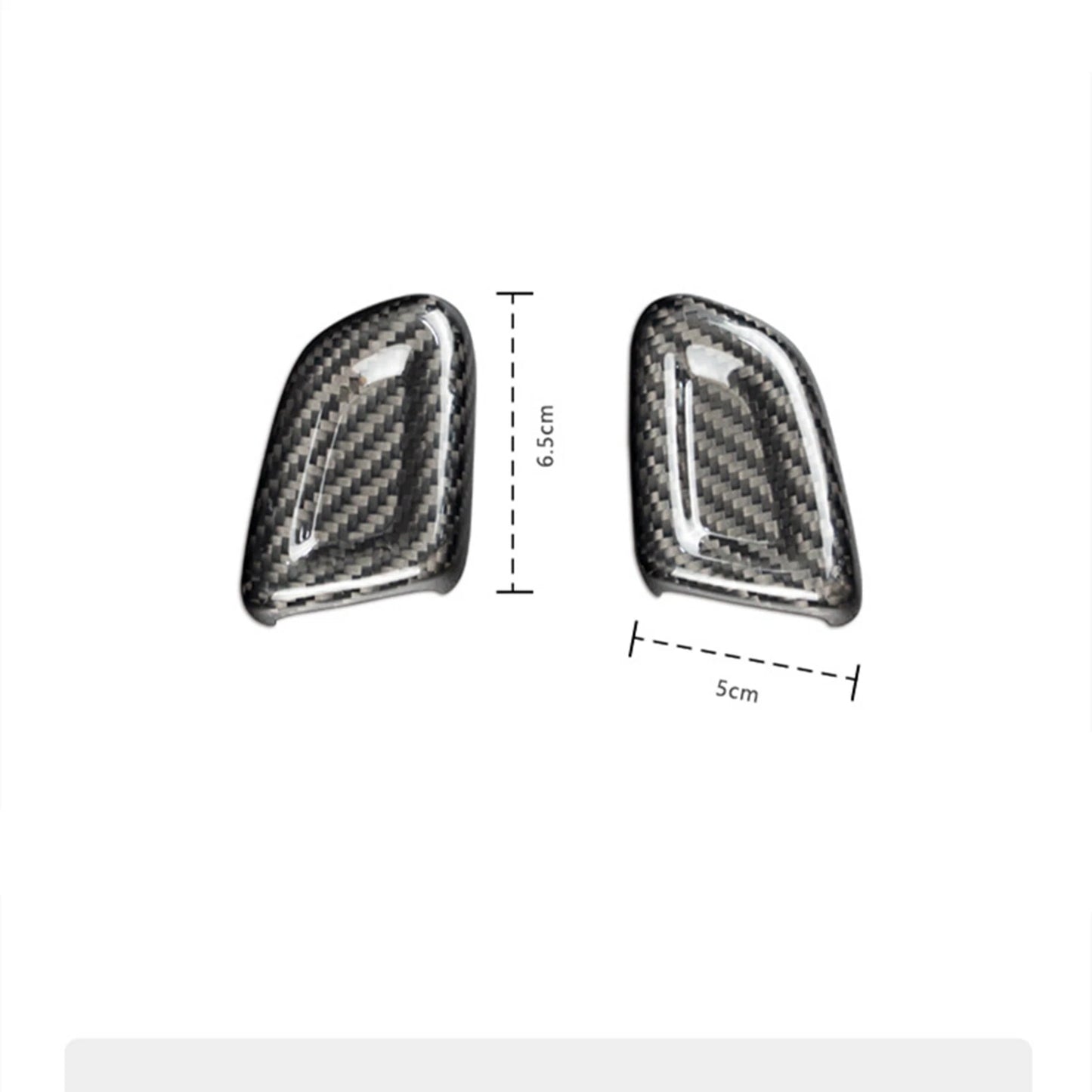 Black Carbon Fiber Gear Shift Knob Cover for Volvo XC40 S60 (2020-2023)