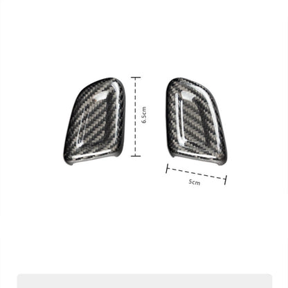 Black Carbon Fiber Gear Shift Knob Cover for Volvo XC40 S60 (2020-2023)