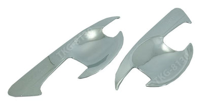 2 x Door Chrome Handle Bowl Cup Covers for Mitsubishi L200 Triton (2019-2020)