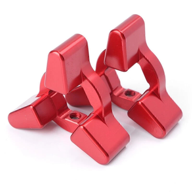 Anodized Fork Preload Adjusters 14mm for Motorcycle - Red (Fits Various Models)