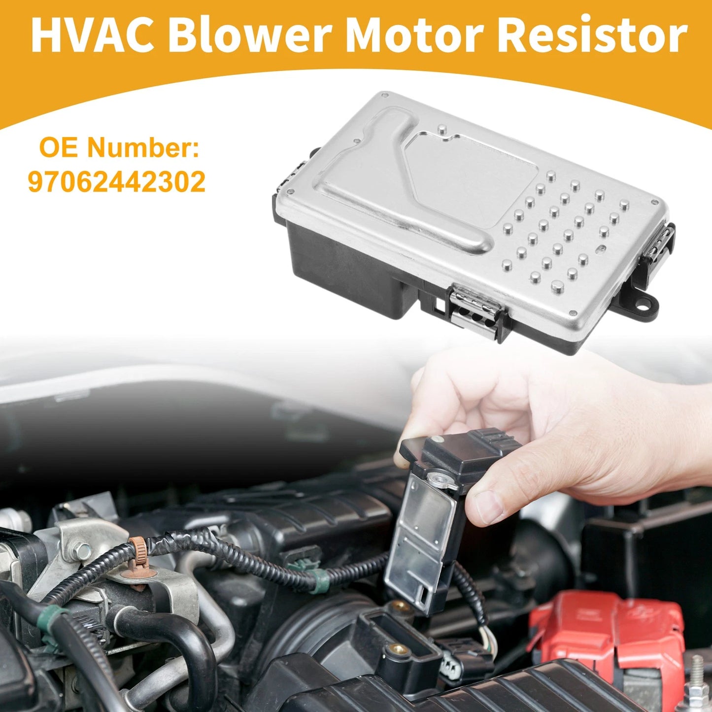 HVAC Blower Motor Resistor for Porsche Panamera (2010-2016) Plastic Metal