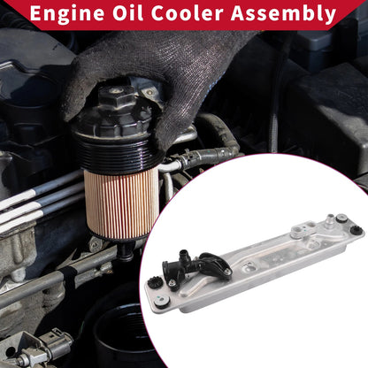 Engine Oil Cooler Oil Filter Housing with Bolt for BMW X5 X6