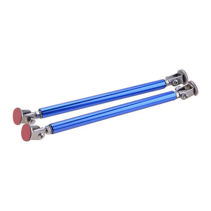 Universal Adjustable Blue Bumper Lip Splitter Strut Rod Tie Support Bar 15CM