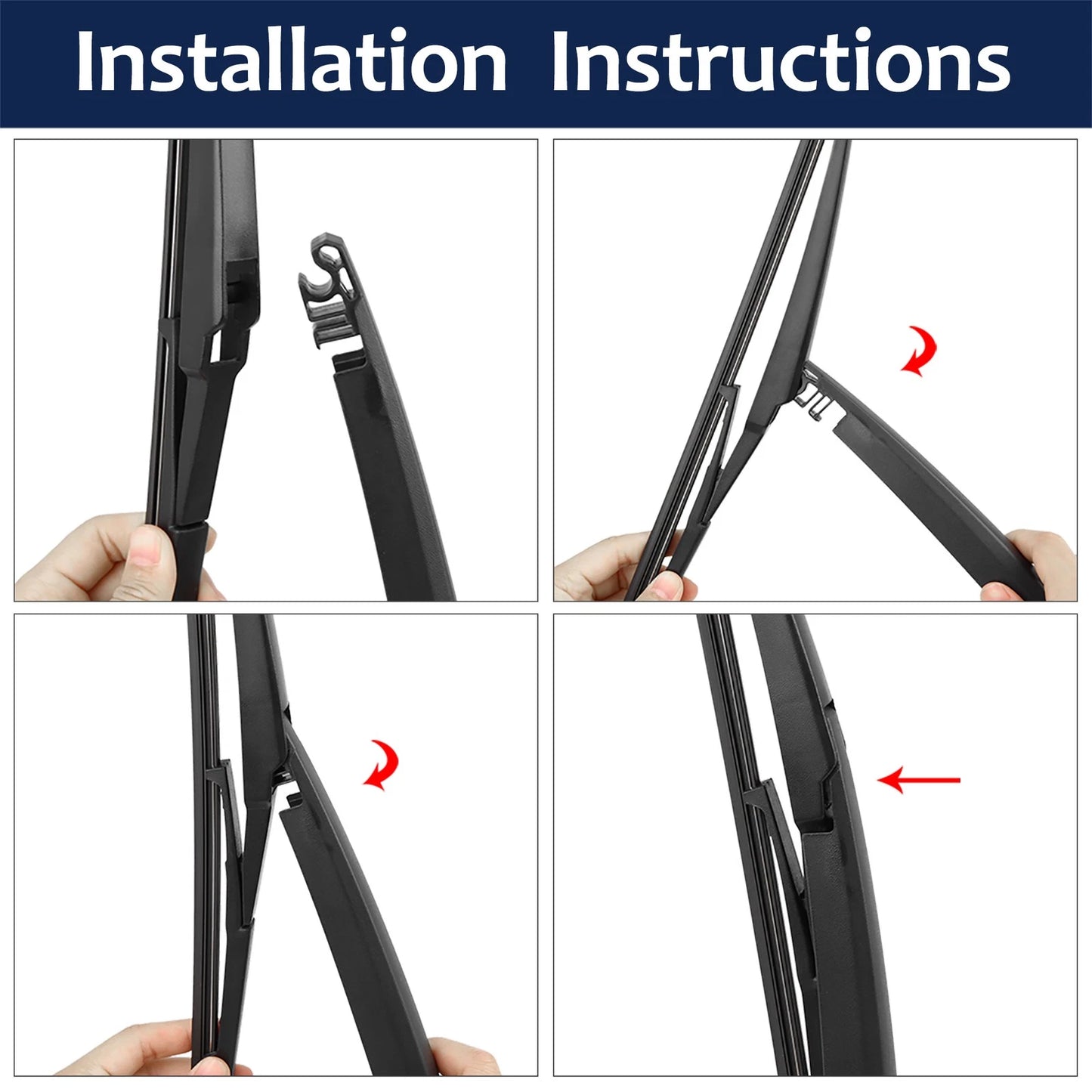 Rear Windshield Wiper Blades for Toyota Rav4 (2000-2012)